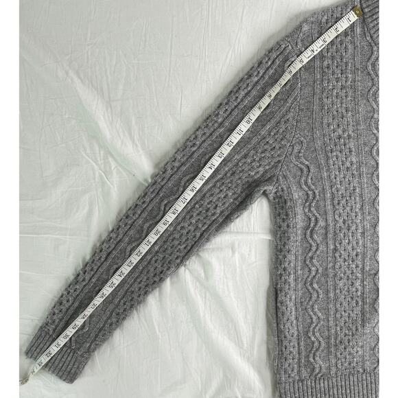 5-30 QI CASHMERE NWT Men's Sweater Gray Size M - Picture 12 of 13